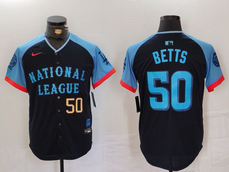 Men Los Angeles Dodgers #50 Betts Blue All star 2024 Nike MLB Jersey style 6->los angeles dodgers->MLB Jersey